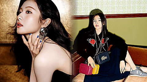 李兰迪黑裙造型